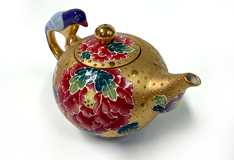 富貴圓滿藍鵲壺組